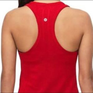 Red lululemon swiftly tech racer back tank